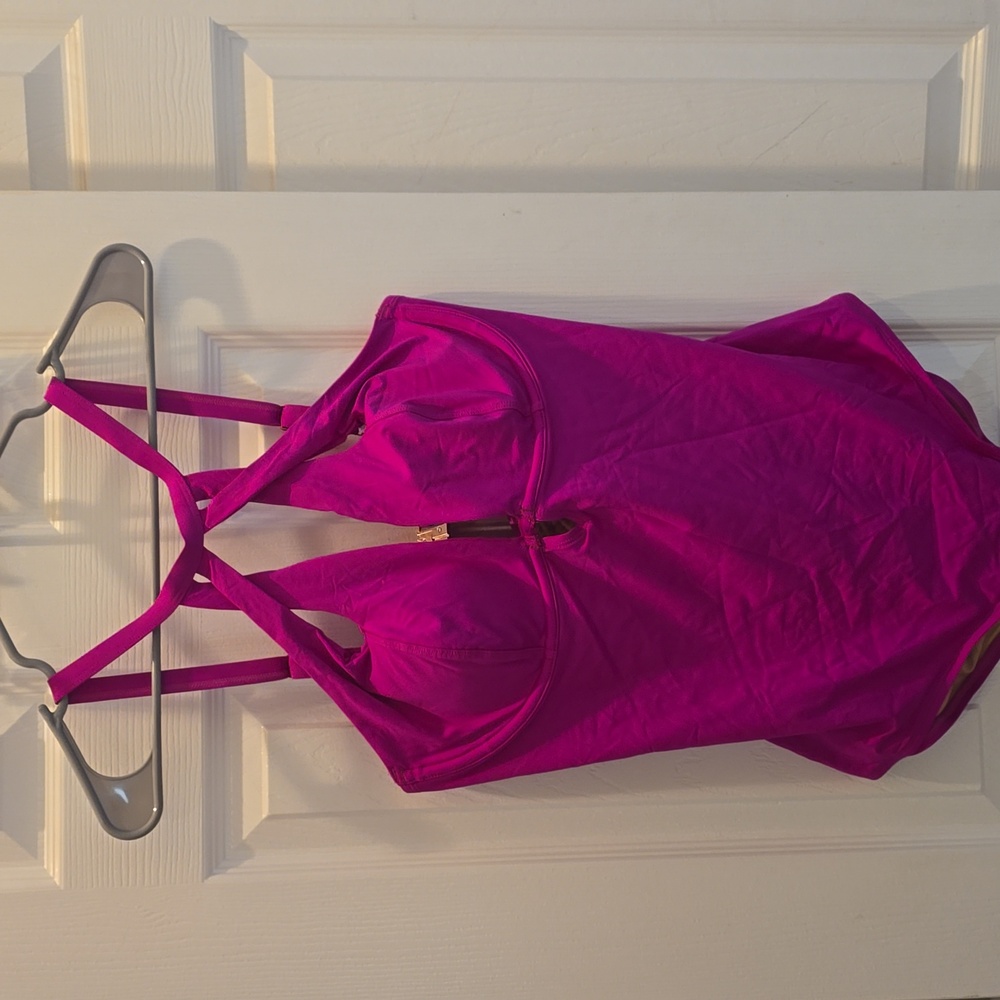 City chic plus size magenta swimsuit size XS(size 12)